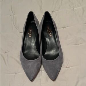 Sesto Meucci Gray Heels Sophisticated Design